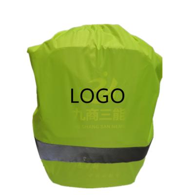 China PPE Personal Protective Equipment CE Waterproof Fluo Yellow Reflective Backpack Cover For Bag Safety for sale