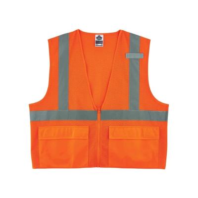 China Other Hot Selling Zipper Front Working Safety Vest Traffic Visibility for sale