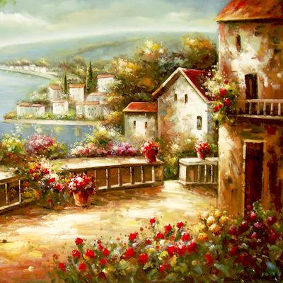 China Modern 50% Off Existing Sample Modern Landscape Art Painting for sale