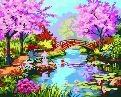 China Modern Chinese DIY Painting Landscape Picture By Numbers for sale