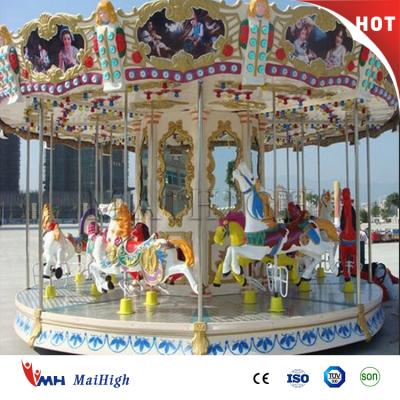 China Modern Amusement Park Carousel Playground Equipment Roundabout Swing Carousel Merry Horse Go Round for sale