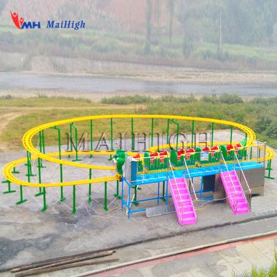 China Amusement Park Design Special Double Ring Track Rides For Adult And Children Play Amusement Worm Roller Coaster for sale