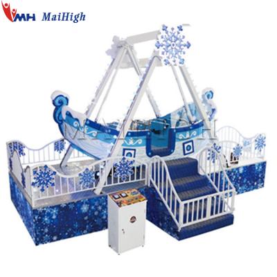 China Cheap portable kiddie equipment 12 seats mini theme park amusement pirate ship on trailer for sale