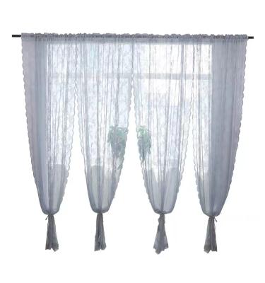 China Modern Special Gauze Lace Curtain For Fashionable Romantic Bedroom for sale