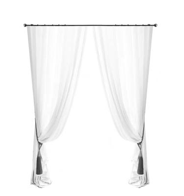 China 2021 New Balcony Screen Window Curtain Pure White Modern Nordic Simple Light Luxury Curtain Living Room for sale