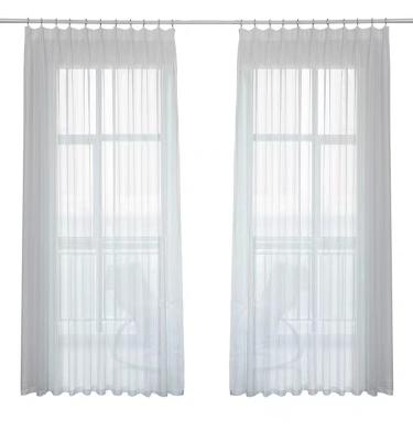 China Simple thickened sheer curtain in living room bedroom fishbone modern light luxury gauze curtain for sale