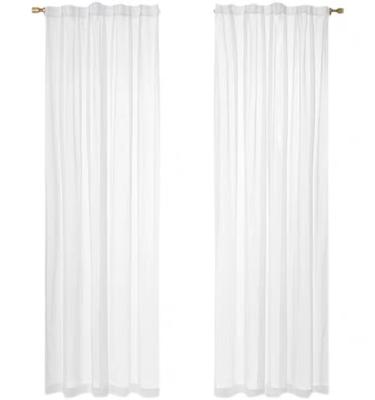 China Modern Manufacturers Wholesale White Curtains, Living Room Bedroom Soft Curtains for sale