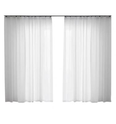 China New Modern Sheer Chiffon Tulle Balcony Sheer White Curtain for sale