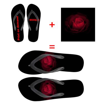 China Deodorization Customized New 2020 Women Flip Flops Printed Fashion Rubber Flip-Flops Female Summer Flip Flops Beach Slipper for sale