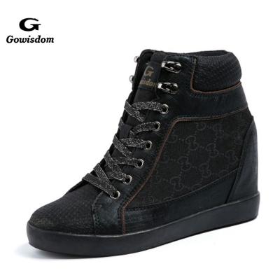 China Slip 2017 fashion pu leather ladies china casual high tops for shoes fashion shoes for sale