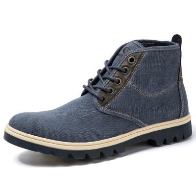 China 2018 Fashionable New Arrival Cowboy Boot Anti-slippery Canvas Men Boots On Sale for sale