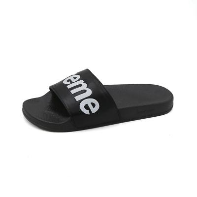 China New fashion flat wear CIA tide slippers men and sandals for shoes women letters slip supine slippers for sale