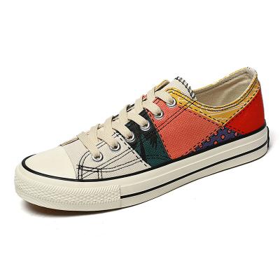 China Bulk Cheap Mix Flat Design People-Custom Men's Canvas Shoes for sale