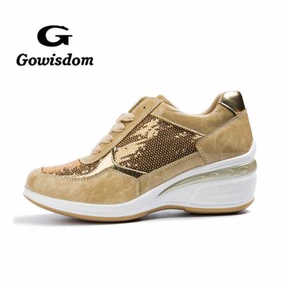 China China Custom Wholesale Size Fashion Women's Increasing Shoes Lace Up Leisure for sale