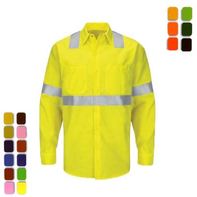 China Breathe new design high visibility safety clothing force design hi reflective shirts for unisex for sale