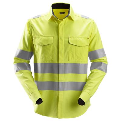 China Breathe To Customize High Visibility Worker Safety Shirt Work Wear Uniform Reflective Shirt For Men for sale