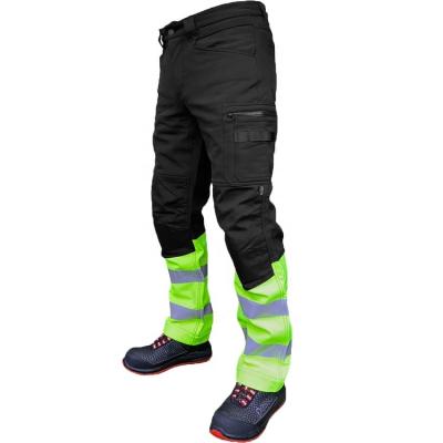 China Breathe Hi Vis Navy Blue 6 Pockets With 3M Reflective Tapes Pants Cargo Work Trousers Workwear For Men for sale