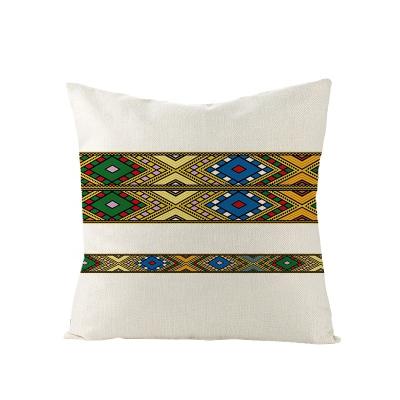 China Anti-static pillow case with with traditional ethiopian habesha design for sale