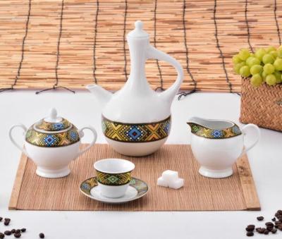 China 17 Piece Sustainable Coffee Set For Ethiopian Traditional Ceremony With Special Design for sale