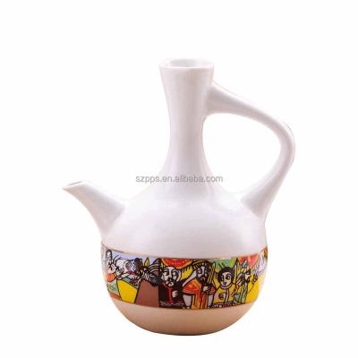 China Viable ceramic jebena for ethiopian coffee ceremony saba design for sale