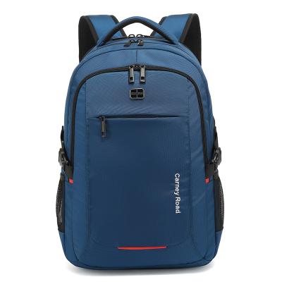 China With USB Carney Large Road Polyester Backpack Business Travel Teenage Blue Shoulder Bag With USB for sale