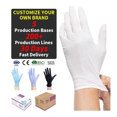 China Powder Free Price 100pcs/box Food Grade Medical Industrial Waterproof Touch Screen Disposable Flexible Nitrile Gloves Powder Free for sale