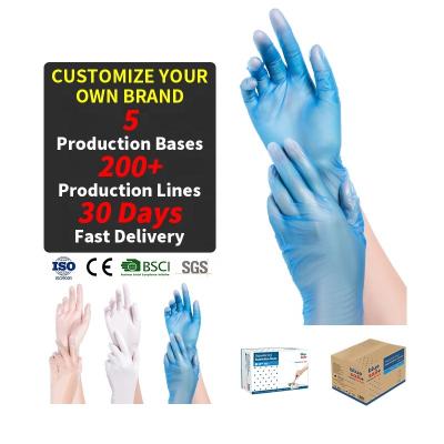 China Free Preferential Food Service Disposable Medical Touch Screen Control Gloves Vinyl Powder Holiday Cleaning Flower Gardening for sale