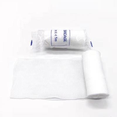 China OEM Factory Cheap Care Price Custom Elastic Trauma Wrapped Breathable PBT Bandages Roll First Aid Compress Medical Dressing Stretch Bandage for sale