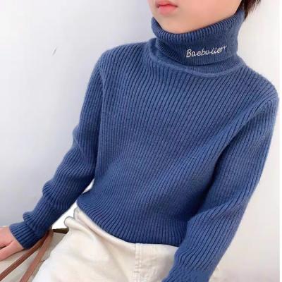 China 2021 Hot Sales Anti Shrink Fall Winter Logo Sweaters Designs The Latest Little Girl Custom Turtle Neck Sweater For Little Girls Girls Sweaters for sale