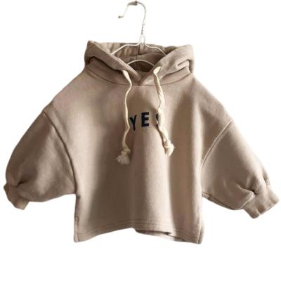 China Anti-pilling girls fall high quality new winter high fashion kids clothes oversized hoodie letter pullover for girls kids sweatshirt for sale