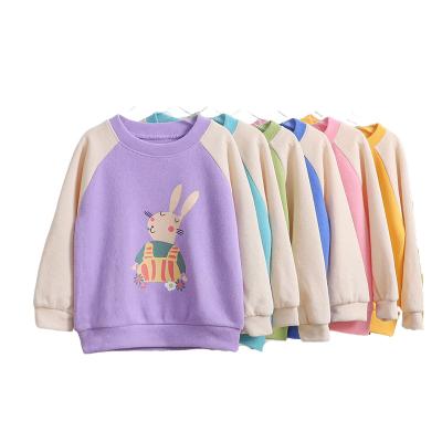 China High Quality Anti-pilling Dropping Toddler Little Girls Knit Pullover Fashion Cartoon Sweatshirts Girls Clothing Sweatshirts Kids Sweatshirt for sale