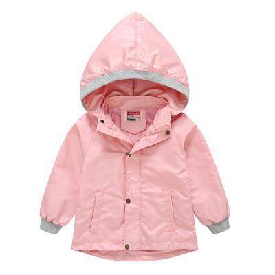 China 2021 New Breathable Designer Children Girls Clothing Boys Jackets Hooded Solid Fall Girls Winter Children Jacket Toddler Girls Jackets for sale