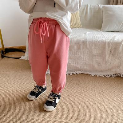 China QUICK DRY Lil' casual stacked tracksuit girl sports pants teen girl stacked pants kids jogger sweatpants for sale