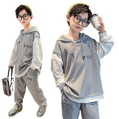 China New arrival casual drop hoodie sweatsuit oversized boys clothing sets boy 14yrs casual clothing sets 4 to 12 years old boys outfits for sale