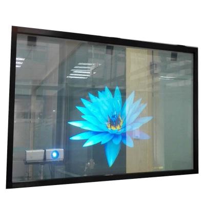 China Rear Projection Film 3D Advertising Window Shop Glass Rear Projection Holographic Film / Foil Projector Transparent Rear Adhesive Daylight for sale