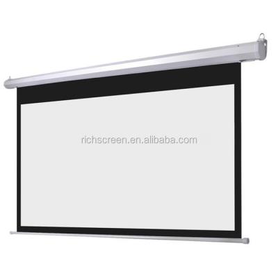 China 203cm x 152cm Electric Motorized Electric Projector Screen With Remote /Price For Motor Projection Screen for sale