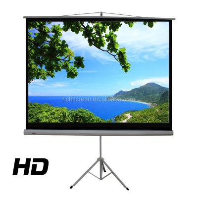 China Tripod 220x220 Matte White Portable Tripod Stand Projector Screen / Projection Screen With Stand 100 Inch 120 4:3 for sale