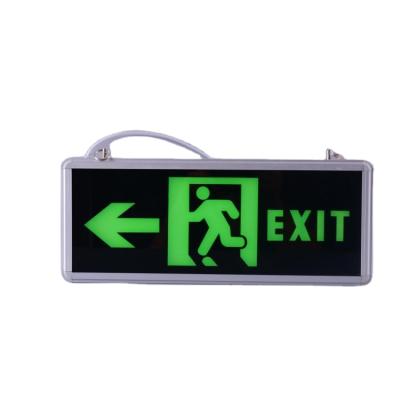 China Single or Double Sided Led Sign Emergency Exit Light Single or Double Sided Led Light Buid-in Rechargeable Battery For Blackout for sale