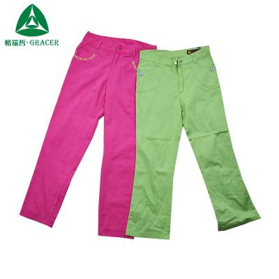 China Casual Wear Ladies Cotton Pants Clothing High Quality Package Used New Style Used Clothes for sale