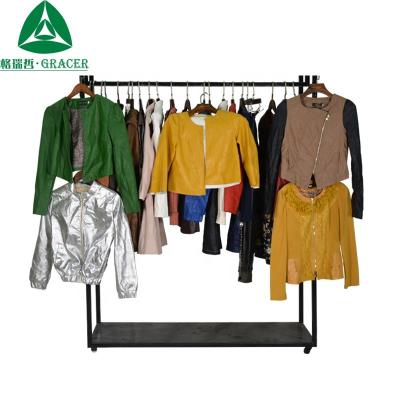 China Casual Wear Leather Jacket Used Clothing Canada Fairly Used Clothes for sale