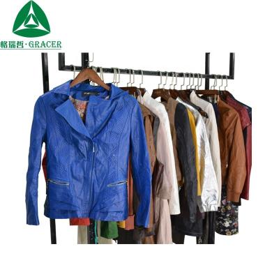 China Casual Wear Leather Jacket Used Turkey Clothing Used Clothes For Sale for sale