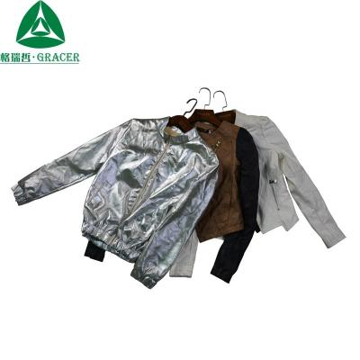 China Casual Wear Leather Jacket Used Clothes Used Clothing Bullets Dubai for sale