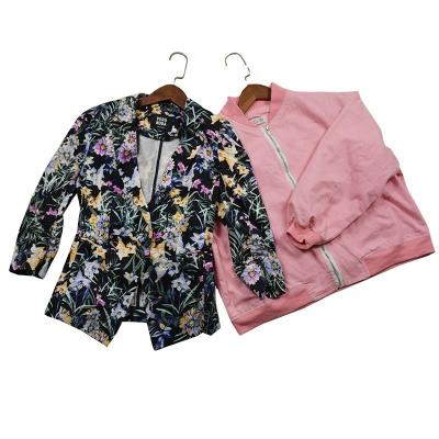 China Casual Lady Used Clothing Wholesale Fashion Jacket Used Clothing In Price Used Clothing for sale