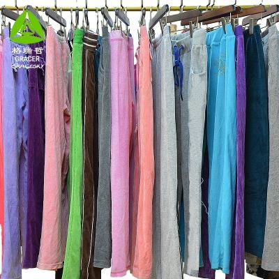 China Loungewear 2020 Mixed Sizes Use Clothes Shear Sports Pants Brand Second-Hand Clothes In Ball Ukay for sale