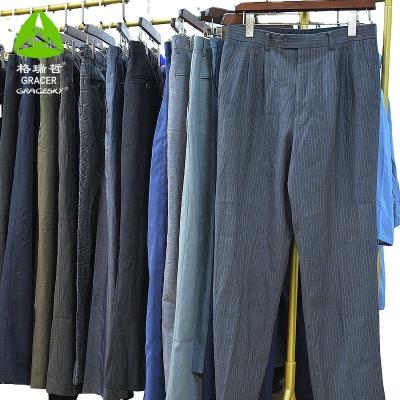 China Casual Wear Gracer Brand Used Mens Suit Pants Suppliers For Occasion Wear Used Clothes for sale