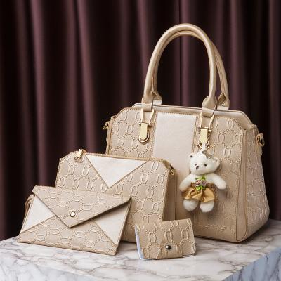 China 2021 new fashion four-piece wholesale female bag diagonal bag shoulder handbag for sale