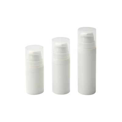 China White Cosmetic Airless Bottle 5ml 10ml 15ml 20ml Plastic Airless Loop Vacuum PP Cosmetic Airless Bottle For Eye Serum Packaging for sale