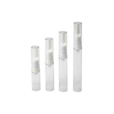 China 5ml 10ml 12ml 15ml Travel Mini Cosmetic Eye Serum Cream Airless Dispenser Vacuum Plastic Airless Bottle For Eye Cream for sale