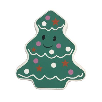 China Molded Xmas Christmas Tree Shape Customize X'mas Decoration Bagasse Paper Replace Plastic Biodegradable Recyle Snack Box Case for sale