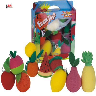 China Custom Colored Shape Bath Body China Wholsesaler Fruit Cleansing Sponge for sale